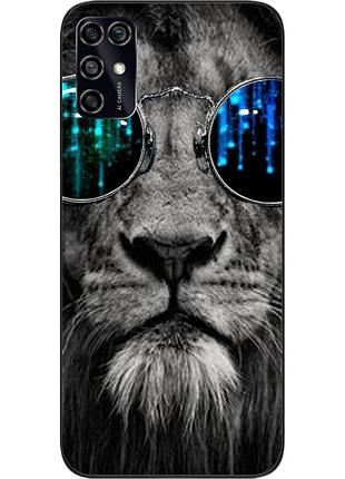 Чехол силиконовый для zte blade v2020 smart с картинкой лев