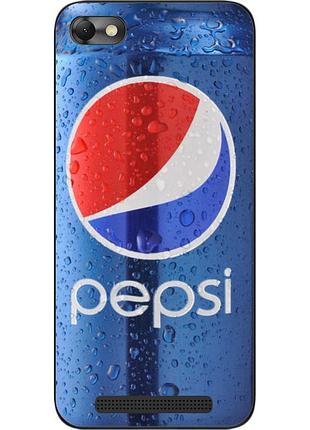 Силиконовый чехол для lenovo vibe c a2020 с картинкой pepsi