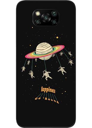 Силіконовий чохол бампер для xiaomi poco x3 з картинкою карусель