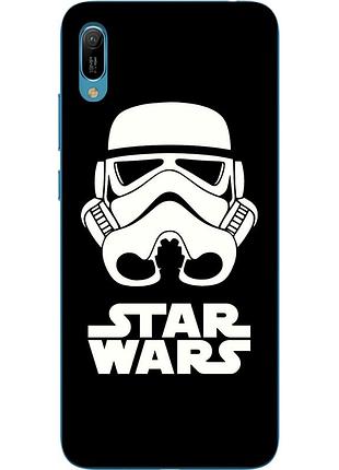 Силиконовый чехол с рисунком для huawei y6 2019 star wars