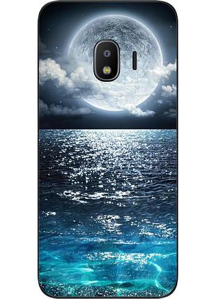 Чохол силіконовий для samsung j2 2018 galaxy j250 з картинкою місяць