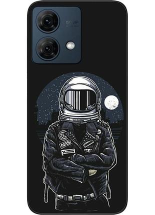 Силиконовый чехол бампер epik для motorola moto g84 с картинкой космонавт и луна