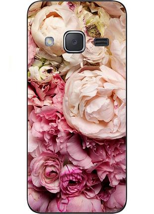 Чохол силіконовий для samsung galaxy j2 j200 з картинкою півонії