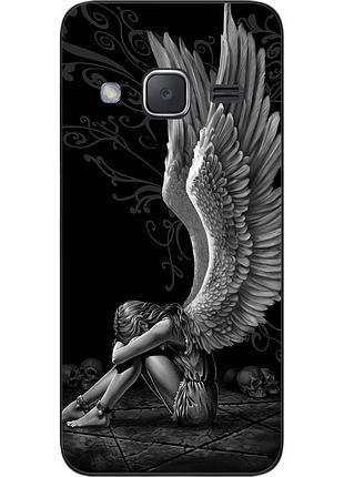 Силиконовый чехол бампер для samsung galaxy j2 j200 с картинкой ангел