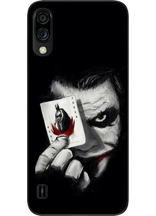Силиконовый чехол для zte blade а51 lite с картинкой джокер с картой