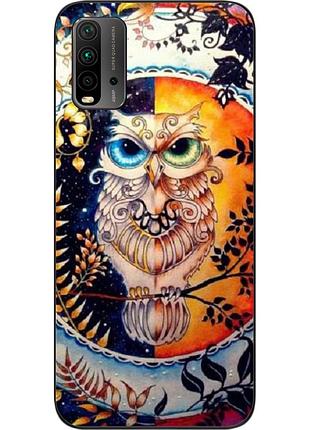 Оригинальный чехол для xiaomi redmi 9t с картинкой сова