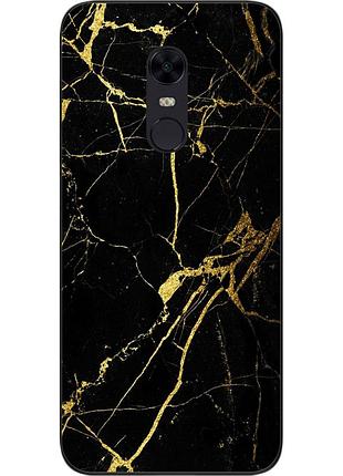 Силіконовий чохол бампер для xiaomi redmi 5 plus з картинкою мармур