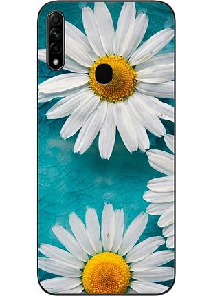 Силиконовый чехол для oppo a31 с картинкой ромашки