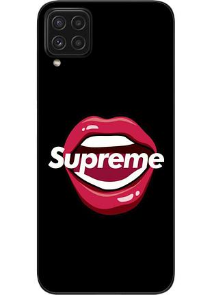 Силіконовий чохол для samsung a22 galaxy a225f з картинкою губи supreme