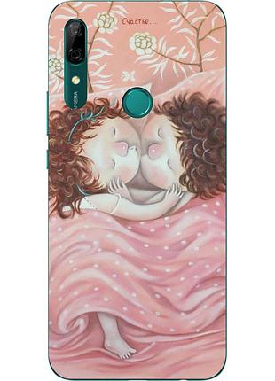 Бампер силіконовий чохол для huawei p smart z з картинкою щастя
