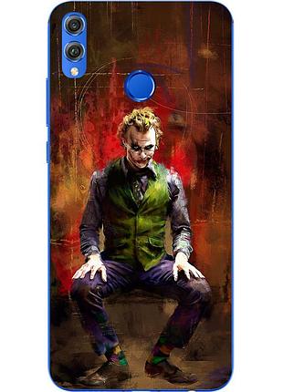 Силиконовый чехол бампер для huawei honor 8x с картинкой джокер