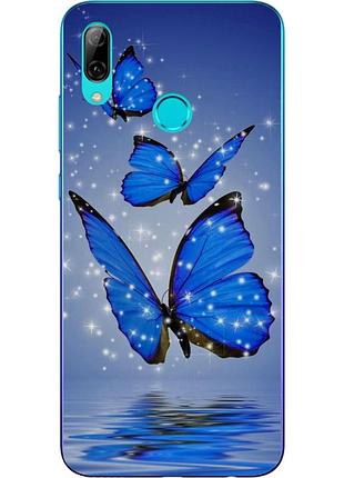 Силиконовый чехол с рисунком для huawei p smart 2019 три бабочки