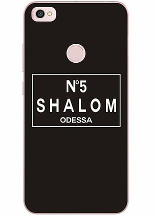 Антибрендовый силиконовый чехол для xiaomi redmi note 5a prime с картинкой shalom №5 odessa