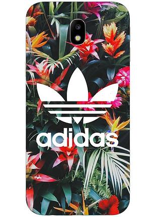Бампер силіконовий чохол для samsung galaxy j3 2018 з картинкою adidas