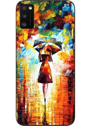 Силіконовий чохол для samsung a41 galaxy a415f з картинкою прогулянка