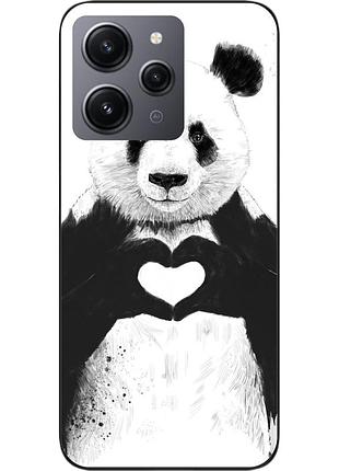 Чохол силіконовий для xiaomi redmi 12 з картинкою панда