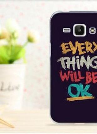 Силиконовый чехол для samsung galaxy j1 с картинкой надпись