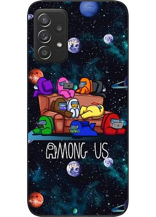 Силіконовий чохол для samsung a52 galaxy a525f з картинкою among us команда