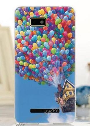 Силиконовый чехол накладка для htc desire 400 / one su t528w с картинкой шарики