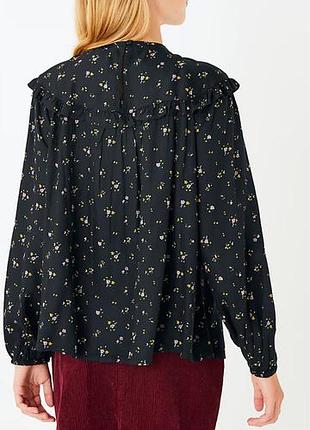 Блузка на девочку в цветочный принт m&s 8-9 лет 2