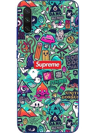 Силиконовый чехол с рисунком для xiaomi mi a3 lite креатив supreme