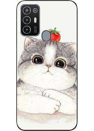 Силіконовий чохол для zte blade a52 з картинкою кошеня