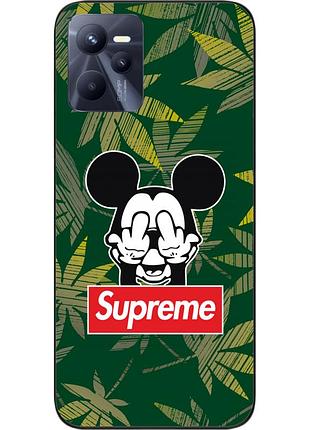 Оригинальный чехол для realme c35 с картинкой микки supreme