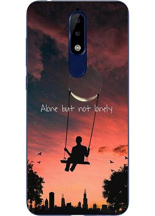 Чохол силіконовий для nokia 5.1 2018 з картинкою напис