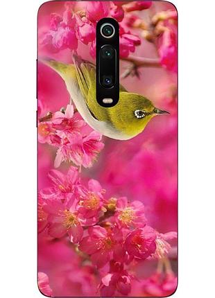 Силиконовый чехол бампер для xiaomi mi 9t / k20 / mi 9t pro / k20 pro с картинкой птица