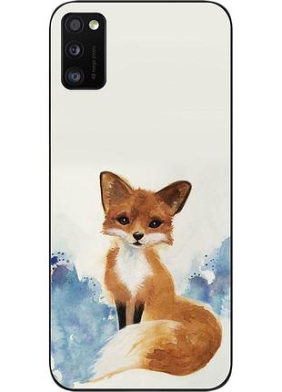 Силіконовий чохол для samsung a41 galaxy a415f з картинкою лисиця