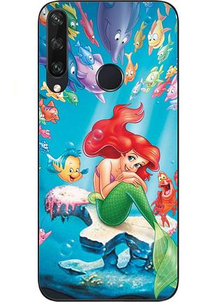 Чехол силиконовый для huawei y6p с картинкой русалочка