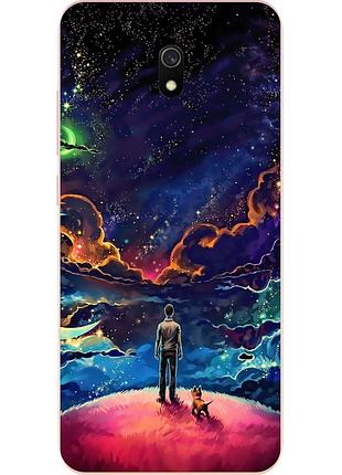 Чохол силіконовий для xiaomi redmi 8a з картинкою всесвіт