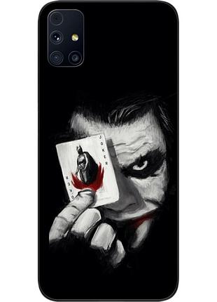 Силиконовый чехол для samsung m31s galaxy m317f с картинкой джокер с картой