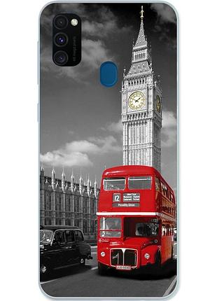 Бампер силіконовий для samsung m21 galaxy m215f з картинкою лондон