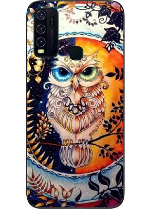 Оригінальний чохол для vivo y30 з картинкою сова