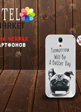 Оригинальный бампер с принтом для doogee y100x мопс