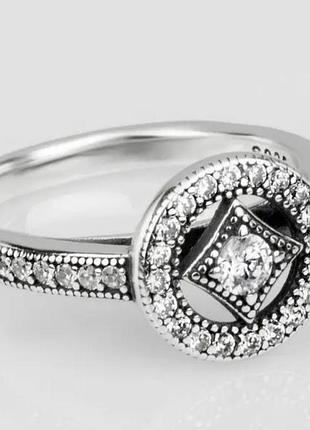 Серебряное кольцо пандора очарование р.17, 18 pandora