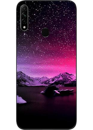 Силиконовый чехол бампер для oppo a31 с картинкой звезды