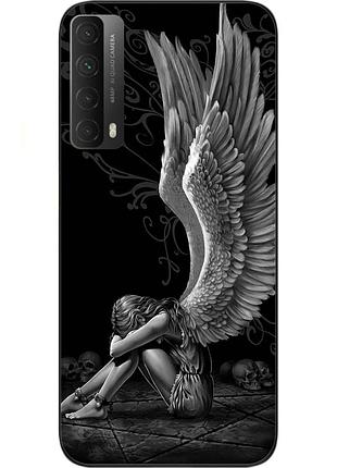 Оригинальный чехол для huawei p smart 2021 с картинкой ангел