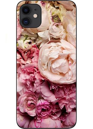 Чохол силіконовий для iphone 11 з картинкою півонії