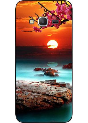 Силіконовий чохол для samsung galaxy j2 prime g532 з картинкою гарний захід сонця
