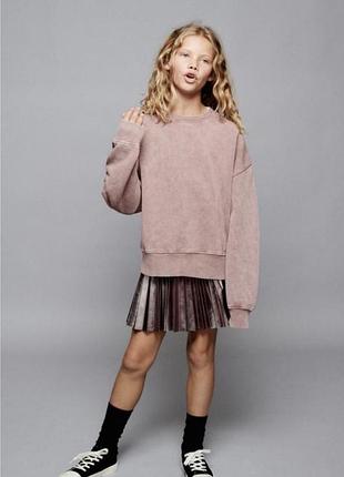 Срібляста спідниця zara, 128 см 2