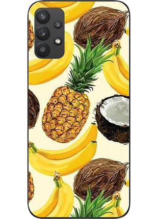 Силиконовый чехол бампер для samsung a32 galaxy a325f с картинкой фрукты