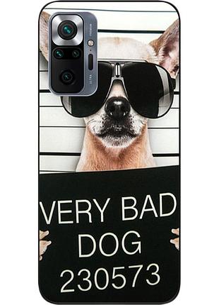 Чохол силіконовий для xiaomi redmi note 10 pro з картинкою bad dog