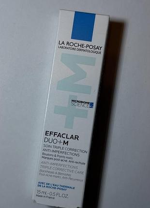 La roche-posay effaclar duo + m  гель-крем потрійної дії для корекції недоліків проблемної шкіри та запобігання їх повторній появі