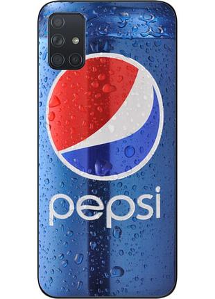 Силіконовий чохол для samsung a71 galaxy a715f з картинкою pepsi