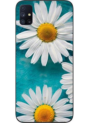 Силіконовий чохол для samsung m51 galaxy m515f з картинкою ромашки