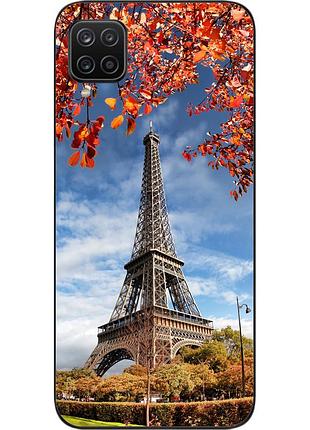 Бампер силиконовый чехол для samsung a12 galaxy a125f с картинкой башня