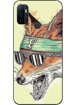 Оригинальный чехол для oppo a53 с картинкой лис