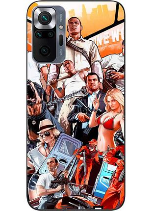 Силіконовий чохол epik для xiaomi redmi note 10 pro з картинкою гра gta